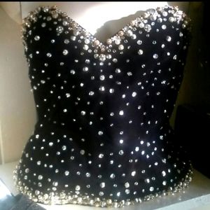 Vintage Rhinestone Bustier